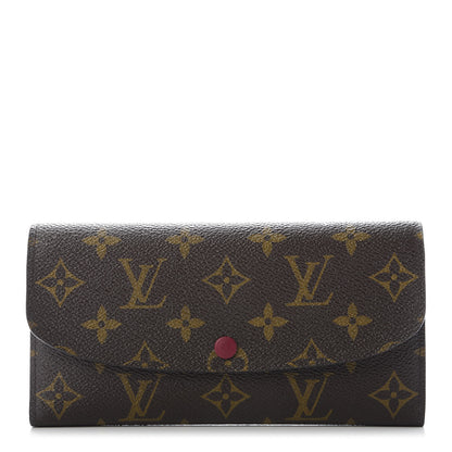 Louis Vuitton Monogram Emilie Wallet Fuchsia 1 of 9