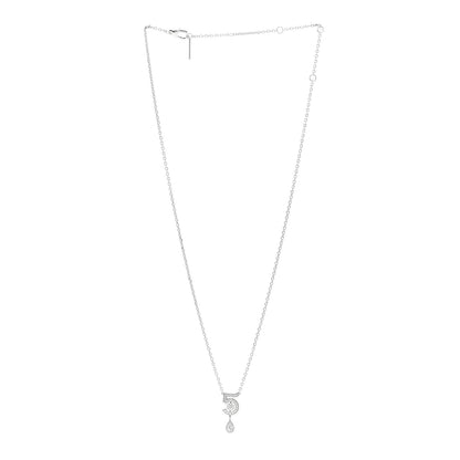 Chanel 18K White Gold Diamond Eternal No 5 Necklace 3 of 5