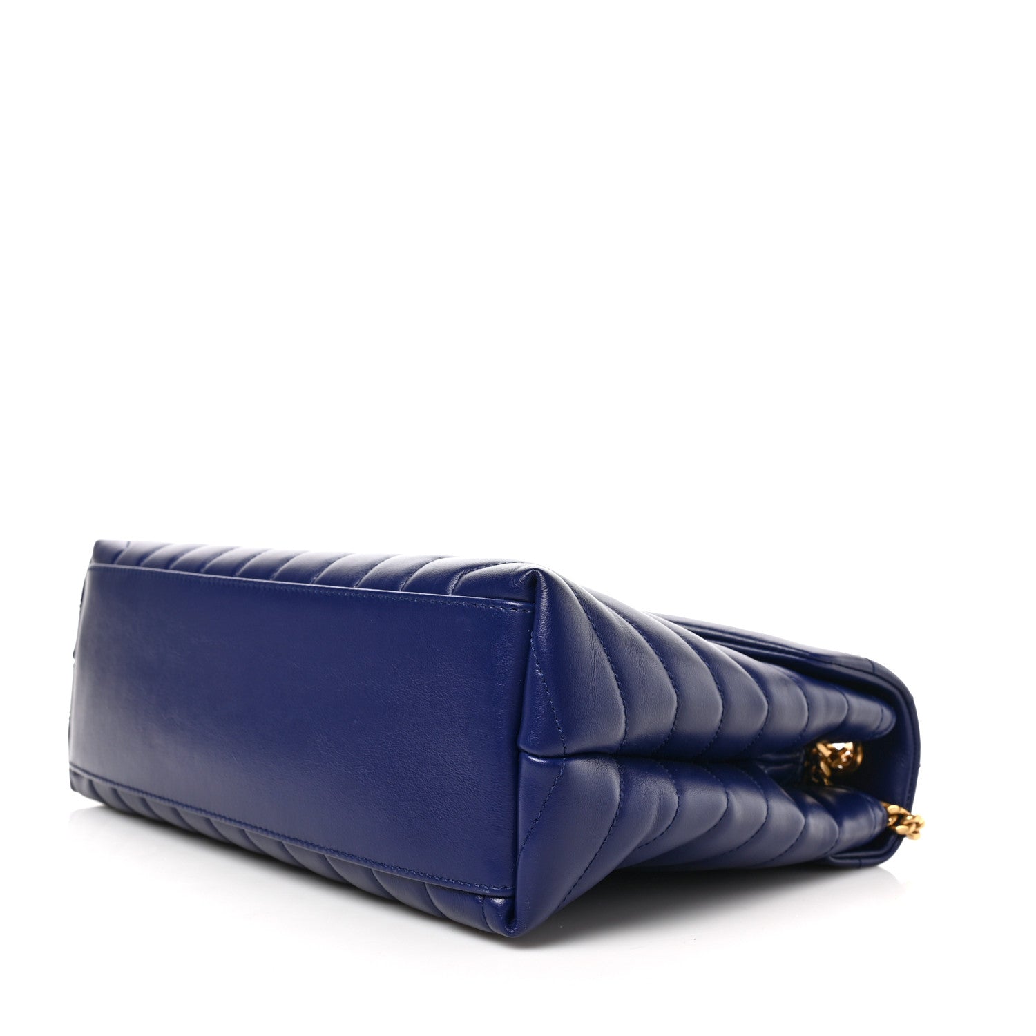 Saint Laurent Calfskin Y Quilted Monogram Medium Loulou Chain Satchel Blue Saphir 8 of 10