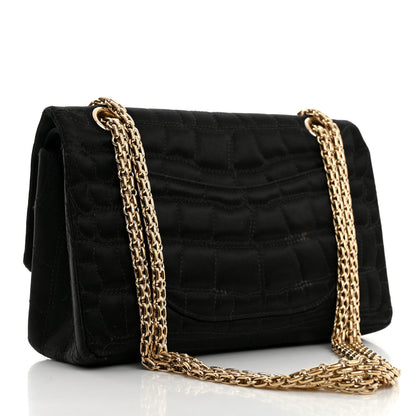 Chanel Jersey Coco's Croc 2.55 Reissue 225 Flap Black 2 of 12
