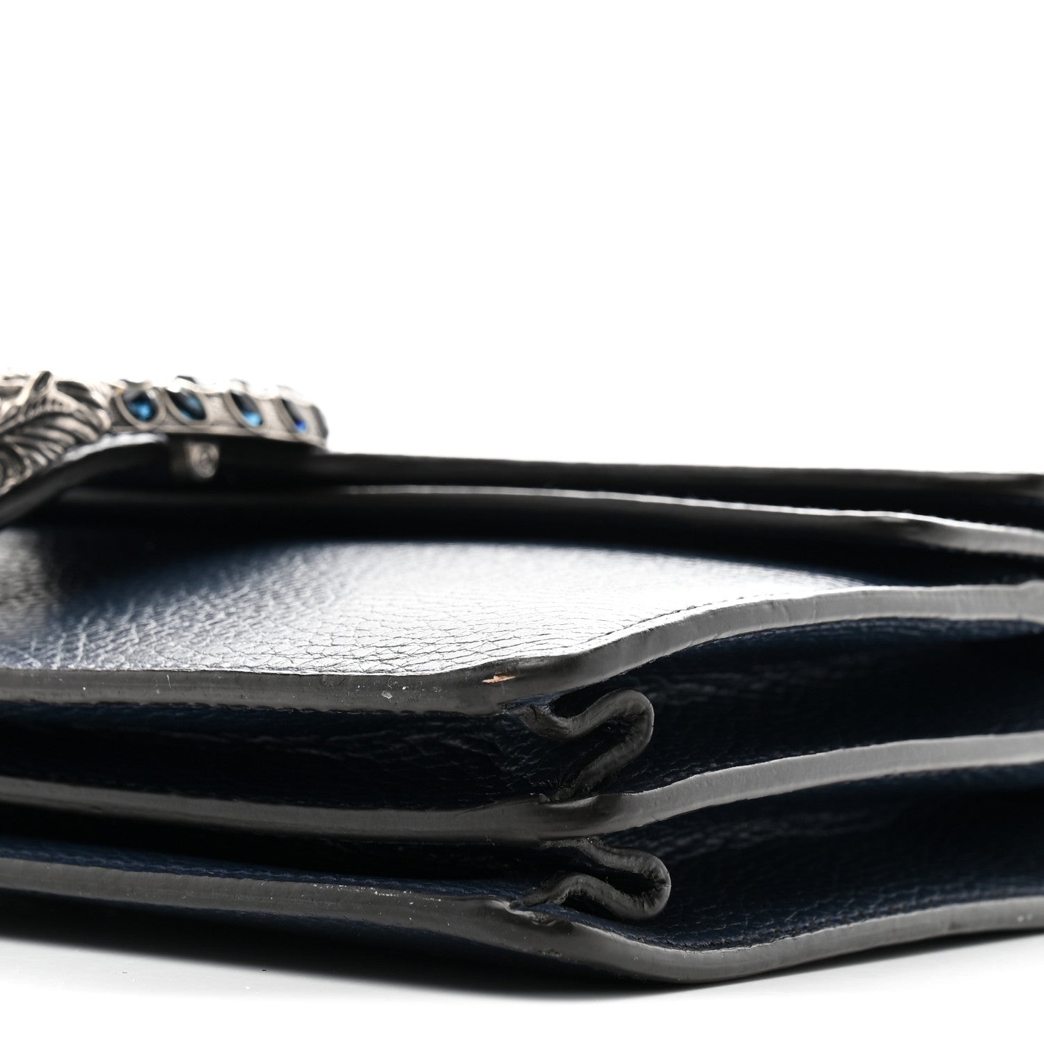 Gucci Dollar Calfskin Crystal Small Dionysus Shoulder Bag Blue Agata Montana Sapphire 10 of 11