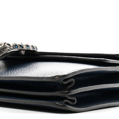 Gucci Dollar Calfskin Crystal Small Dionysus Shoulder Bag Blue Agata Montana Sapphire 10 of 11