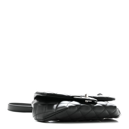Chanel Calfskin Quilted CC Uniform Flap Belt Bag Black 4 of 10