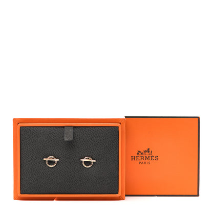Hermes 18K Rose Gold PM Echappee Earrings 4 of 4