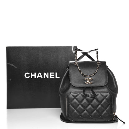Chanel Caviar Quilted Business Affinity Backpack Black 8 of 8