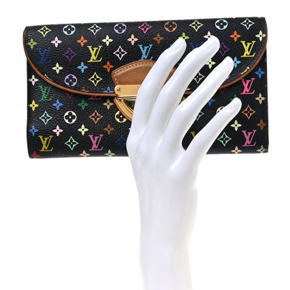 Louis Vuitton Monogram Multicolor Eugenie Wallet Black Grenade 2 of 10