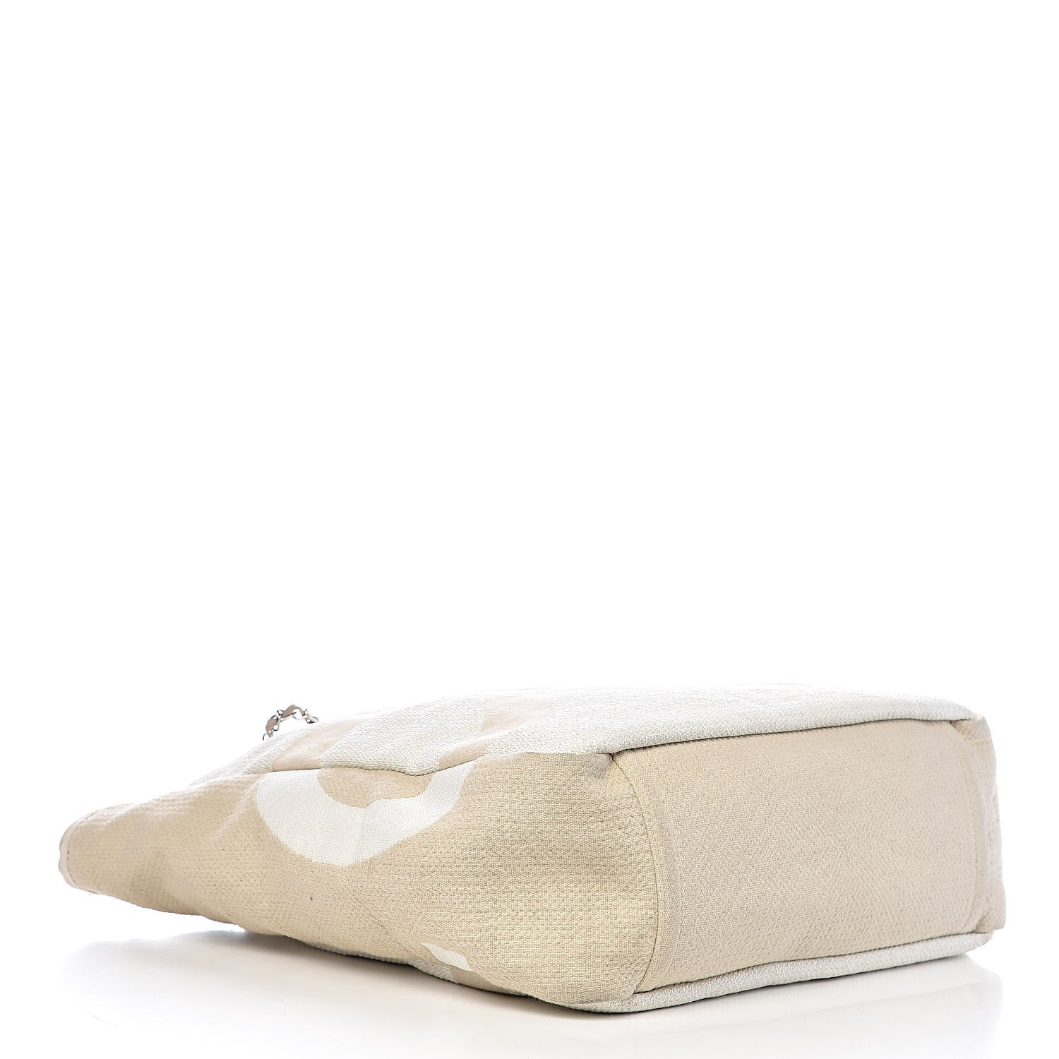 Chanel Canvas Large Shopping Tote White Beige 4 of 16