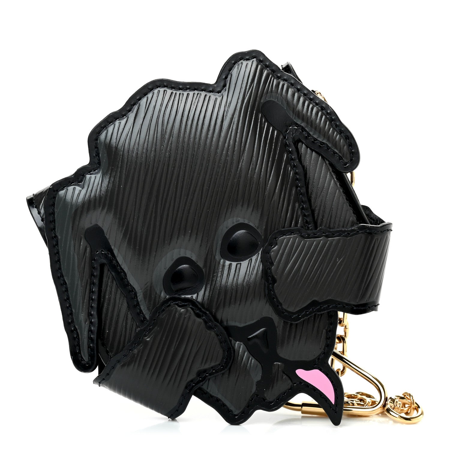Louis Vuitton Calfskin Epi Catogram Dog Card Holder Gris 1 of 6