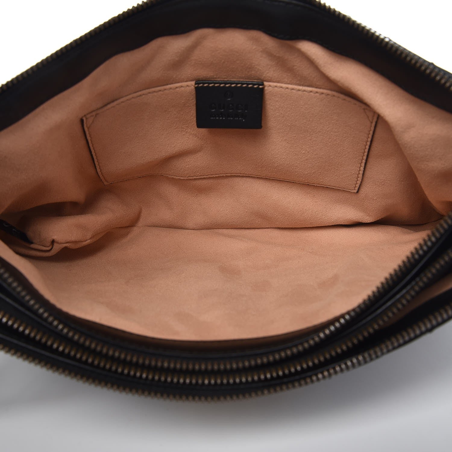 Gucci Calfskin Matelasse GG Marmont Double Zip Chain Bag Black 5 of 9
