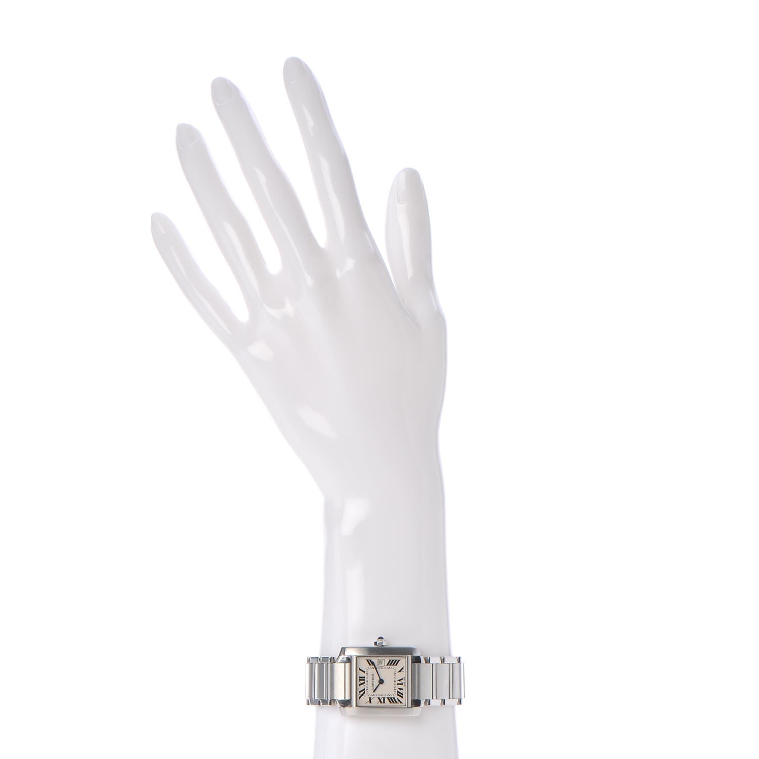 Cartier Stainless Steel 25mm Tank Francaise Quartz Watch 2 of 7