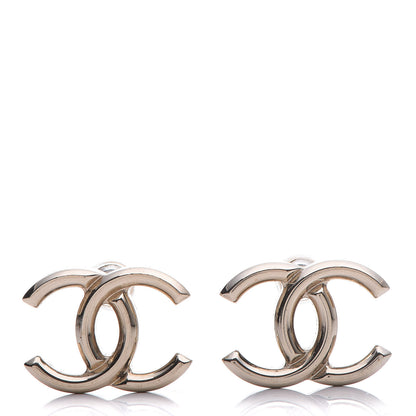 Chanel Metal CC Stud Earrings Gold 1 of 7