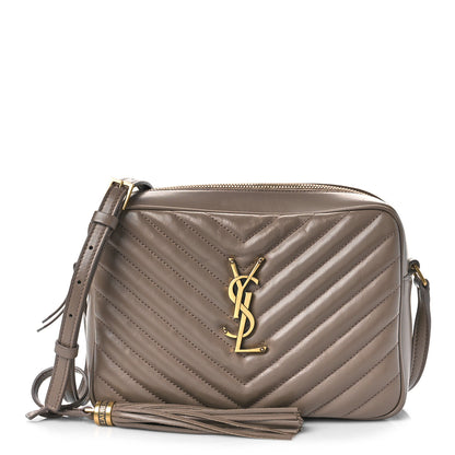Saint Laurent Calfskin Matelasse Monogram Lou Camera Bag Havana 1 of 7