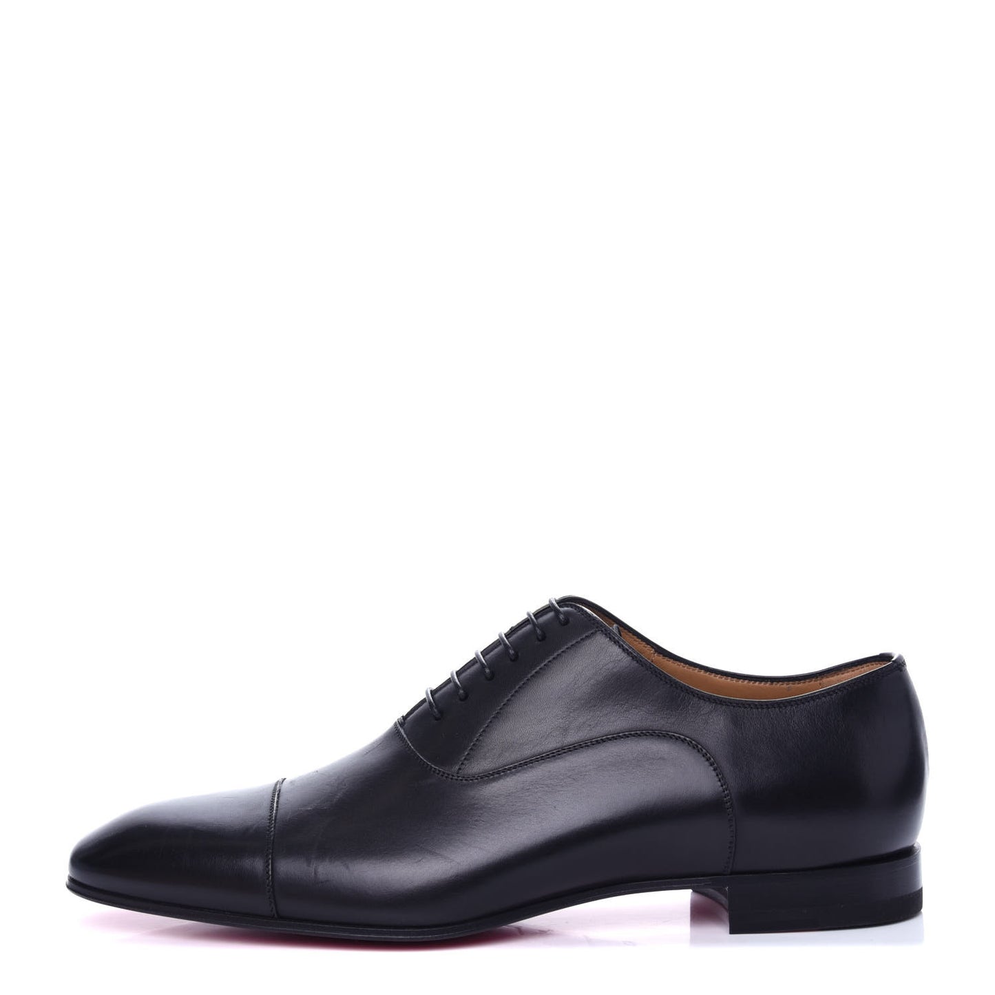 Calfskin Mens Greggo Flat Oxfords 43 Black