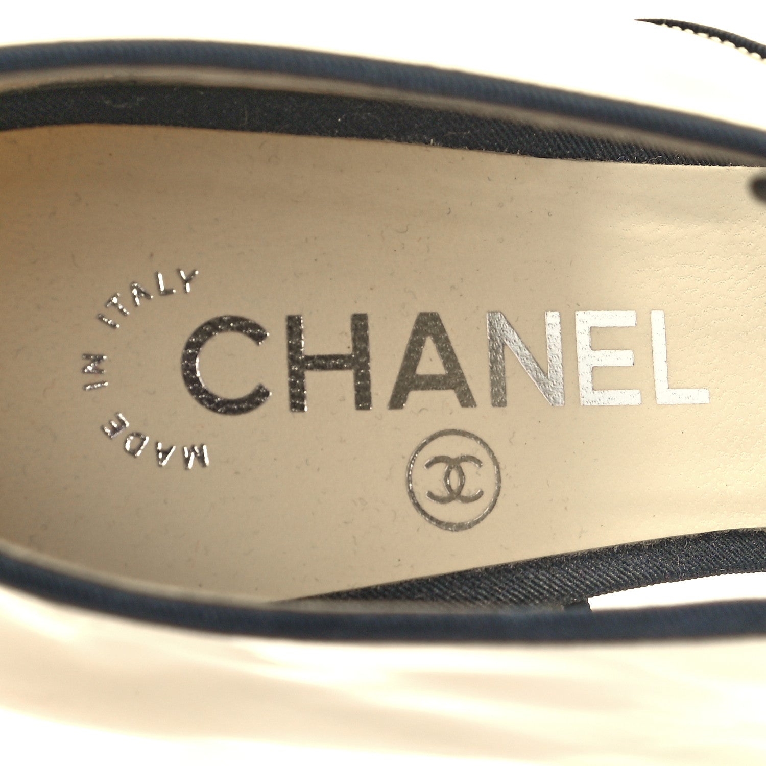 Chanel Patent CC Peep Toe Heels 39 Pearl 8 of 8