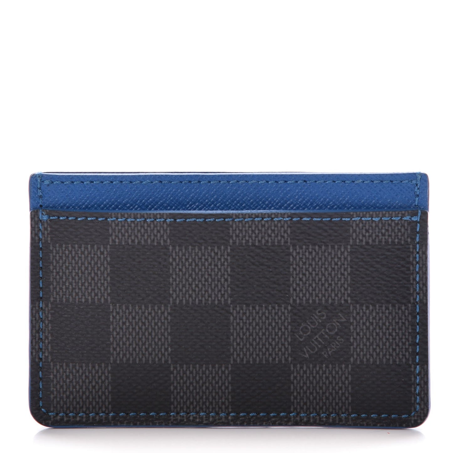 Damier Graphite Card Holder Blue