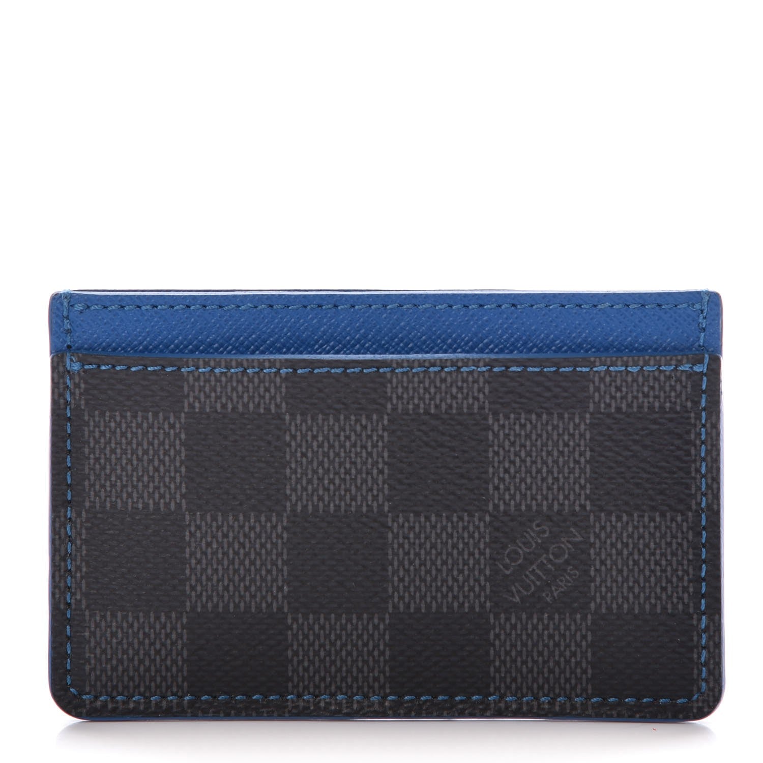 Louis Vuitton Damier Graphite Card Holder Blue 1 of 8