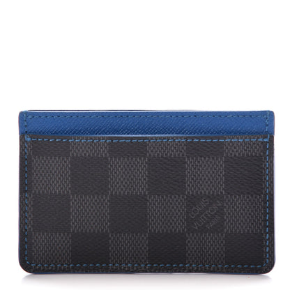Louis Vuitton Damier Graphite Card Holder Blue 1 of 8