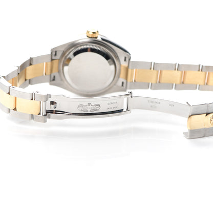 Rolex Stainless Steel 18K Yellow Gold 28mm Oyster Perpetual Datejust Watch White Roman 279173 5 of 6