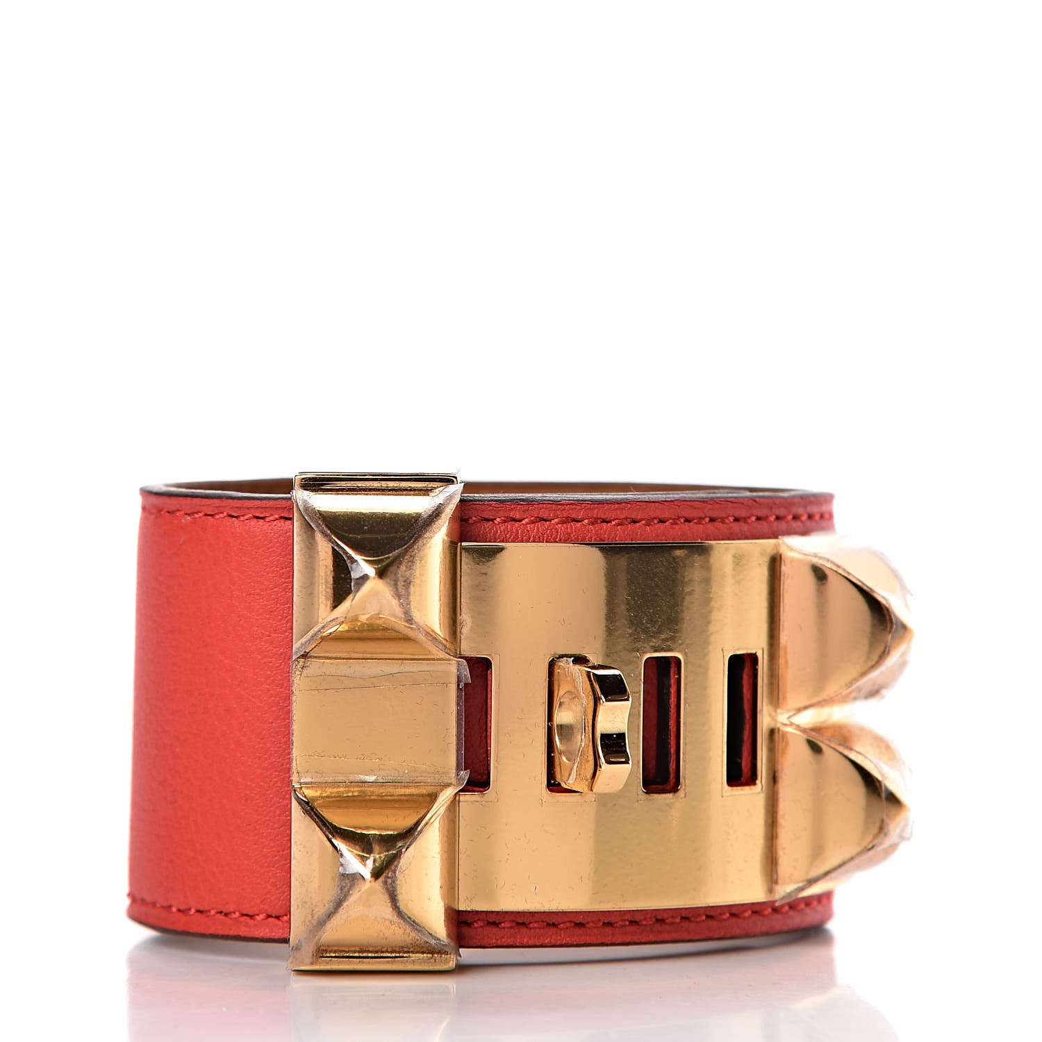 Hermes Swift Collier de Chien CDC Bracelet S Rouge Tomate 3 of 6