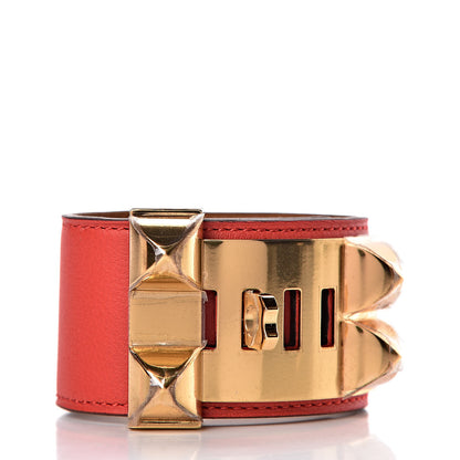 Hermes Swift Collier de Chien CDC Bracelet S Rouge Tomate 3 of 6