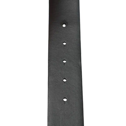 Valentino Garavani Glossy Calfskin VLogo Belt 95 38 Black 4 of 6