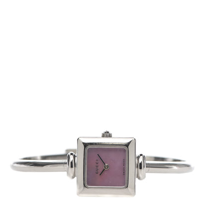 Gucci Stainless Steel Pink Mother of Pearl 19mm 1900L Quartz Watch 3 of 6