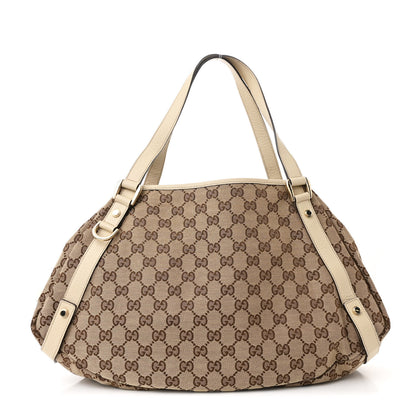 Gucci Monogram Medium Abbey Shoulder Bag Off White 1 of 12