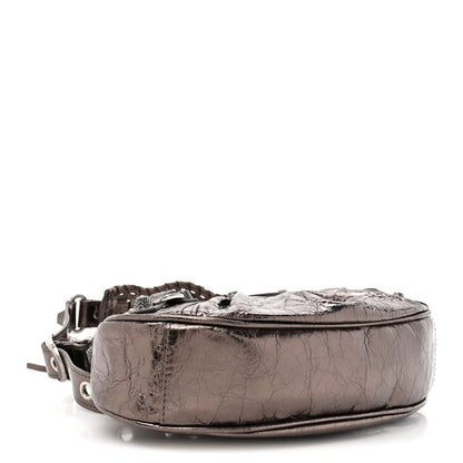 Balenciaga Metallic Agneau Arena Le Cagole Shoulder Bag XS Dark Bronze 5 of 11