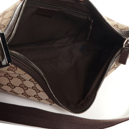 Gucci Monogram Medium Half Moon Hobo Dark Brown 5 of 8