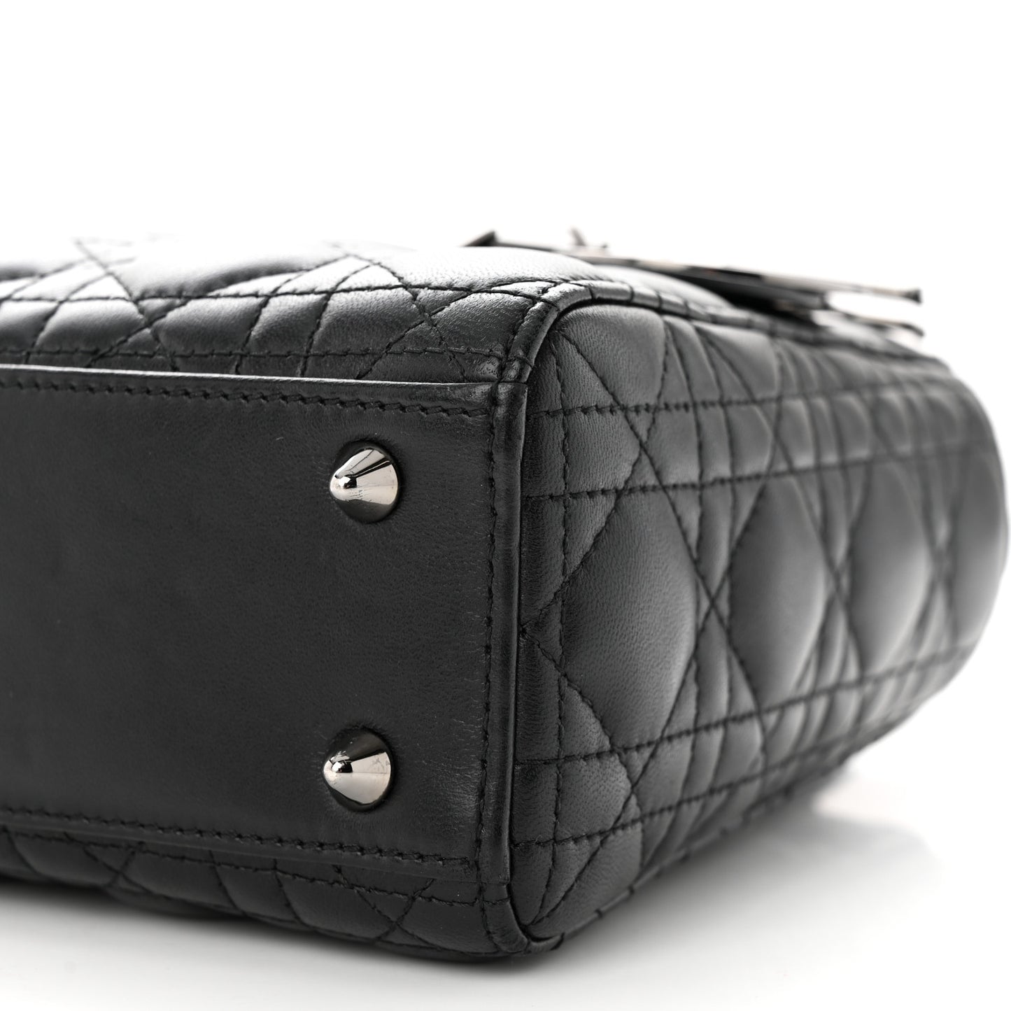 Lambskin Cannage Small My ABCDior Lady Dior Black