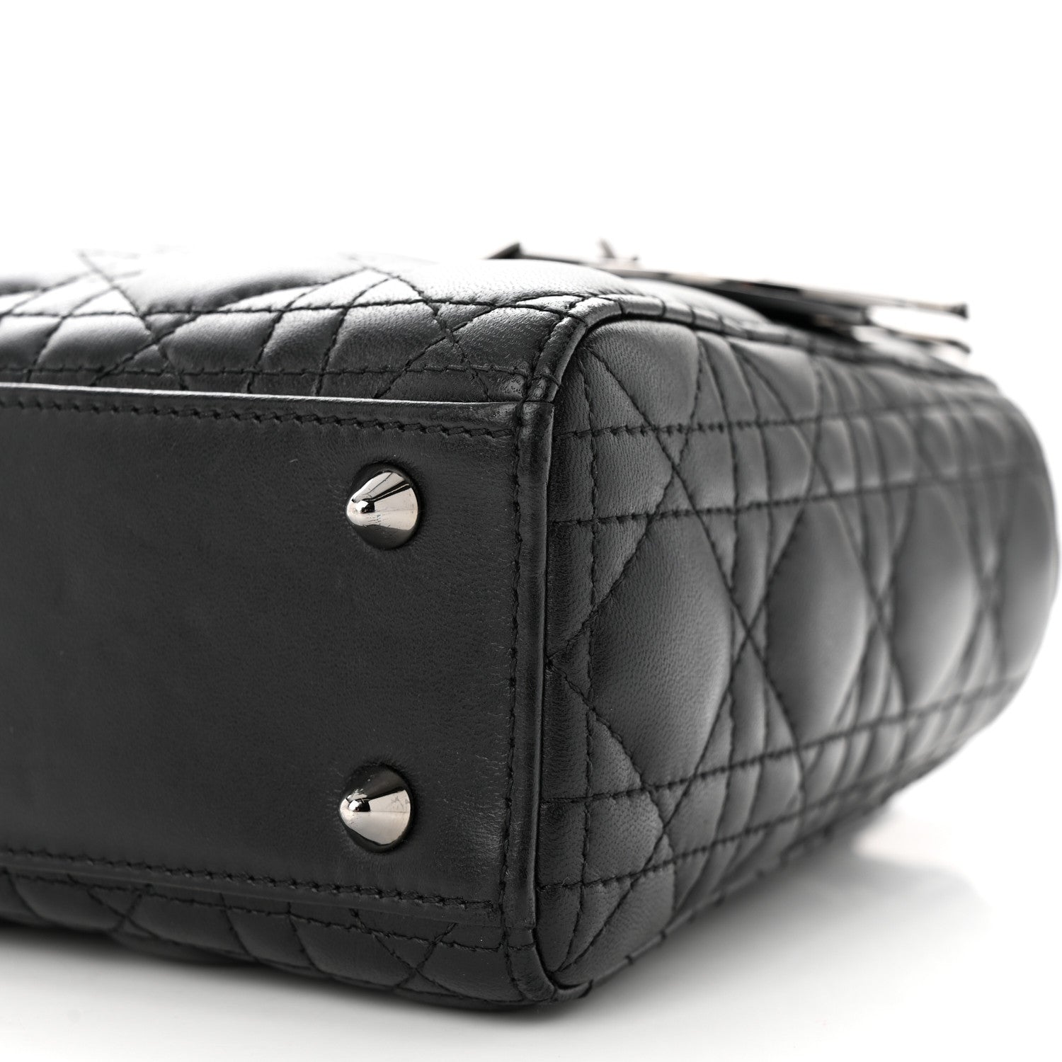 Christian Dior Lambskin Cannage Small My ABCDior Lady Dior Black 10 of 10