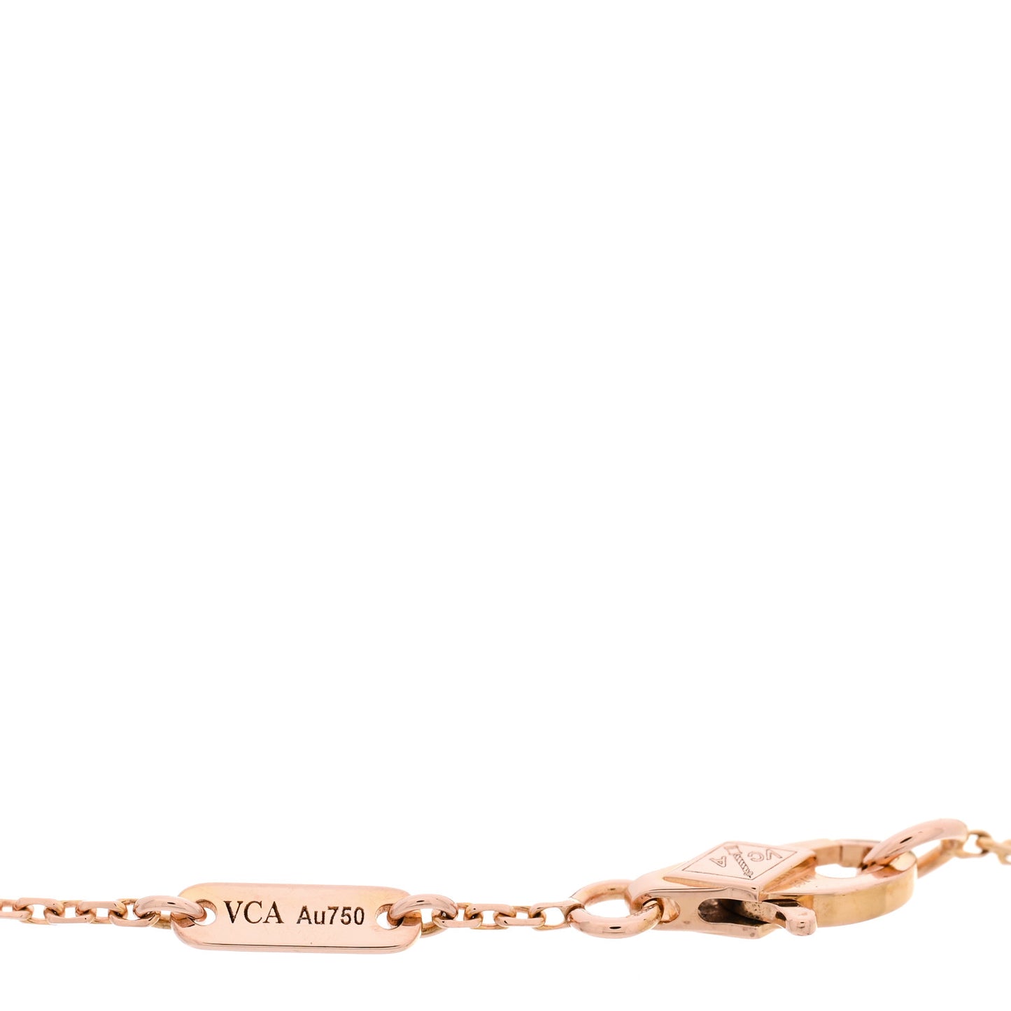 18K Rose Gold Carnelian Sweet Alhambra Bracelet