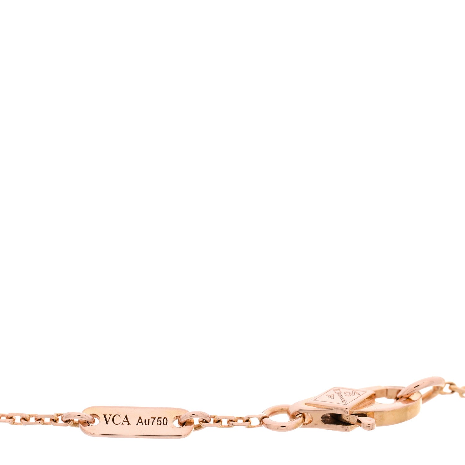 Van Cleef & Arpels 18K Rose Gold Carnelian Sweet Alhambra Bracelet 3 of 5