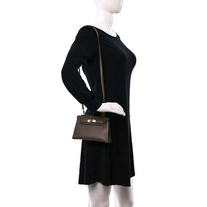 Hermes Epsom Mini Kelly Sellier 20 Etoupe 2 of 9