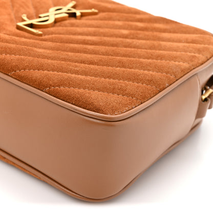 Saint Laurent Suede Matelasse Monogram Lou Camera Bag Cinnamon 12 of 12