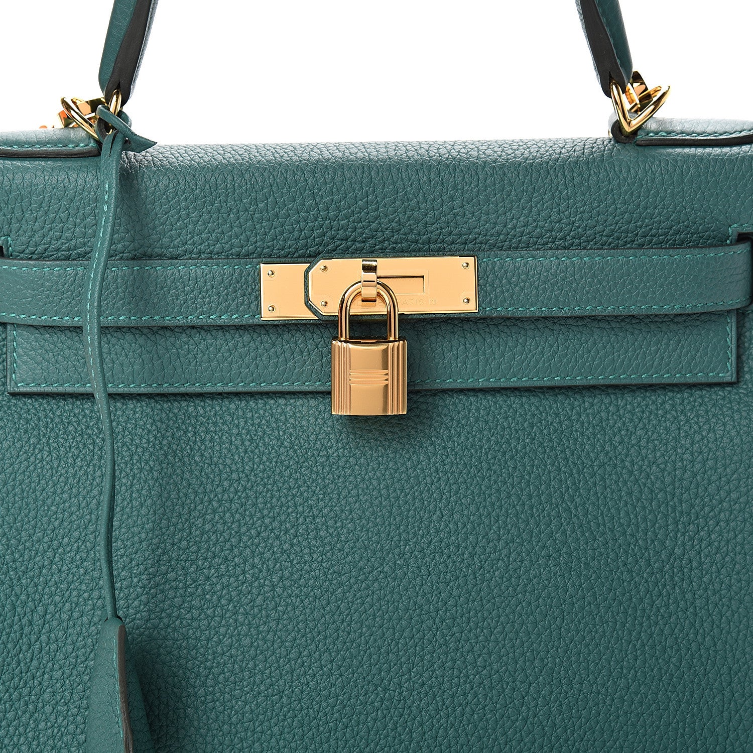 Hermes Togo Kelly Retourne 28 Malachite 7 of 10
