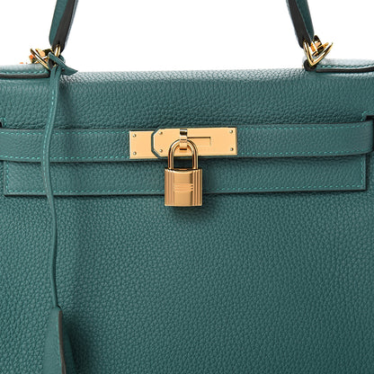Hermes Togo Kelly Retourne 28 Malachite 7 of 10