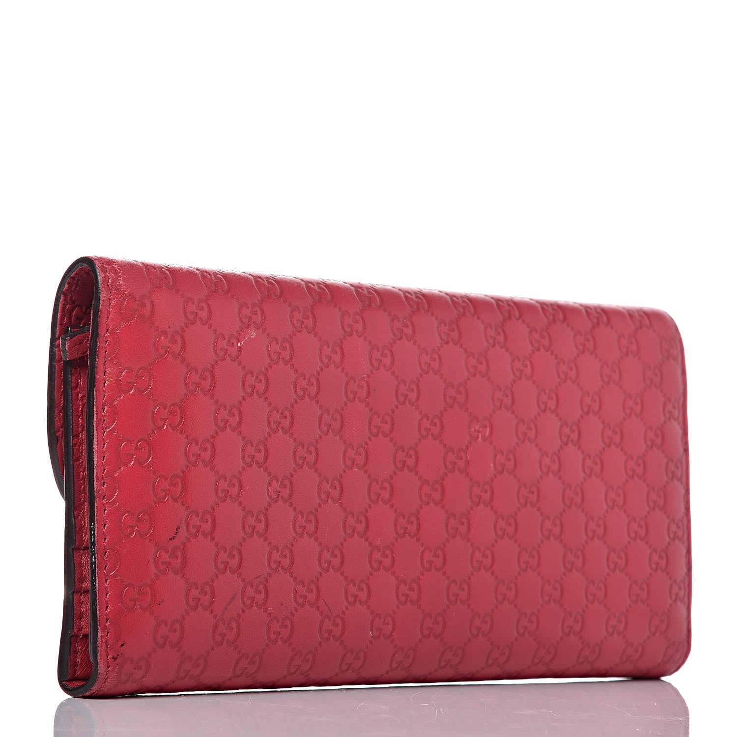 Gucci Microguccissima Interlocking G Continental Wallet Red 3 of 17