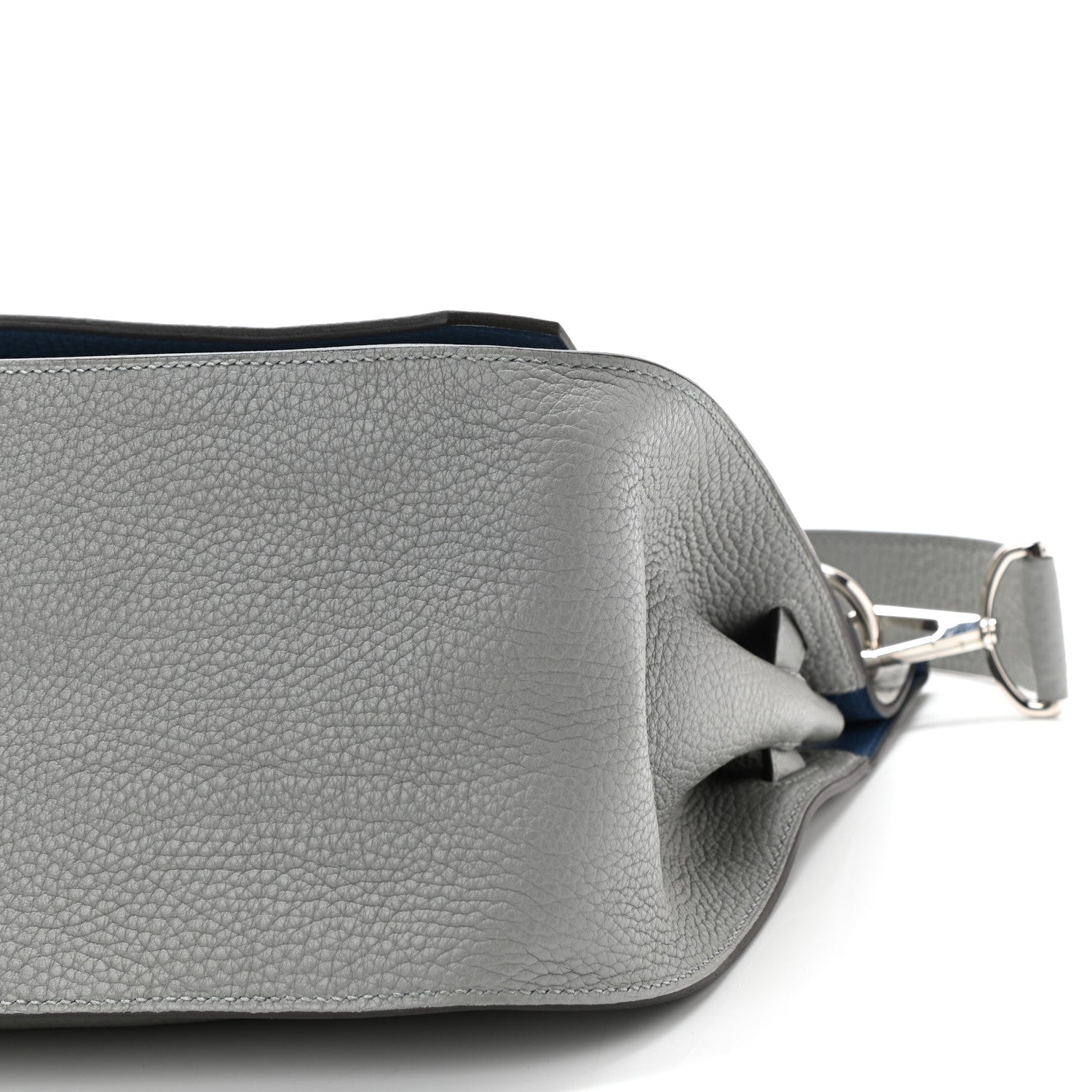 Hermes Taurillon Clemence Jypsiere 31 Gris Mouette Bleu Agate 10 of 10