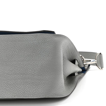 Hermes Taurillon Clemence Jypsiere 31 Gris Mouette Bleu Agate 10 of 10