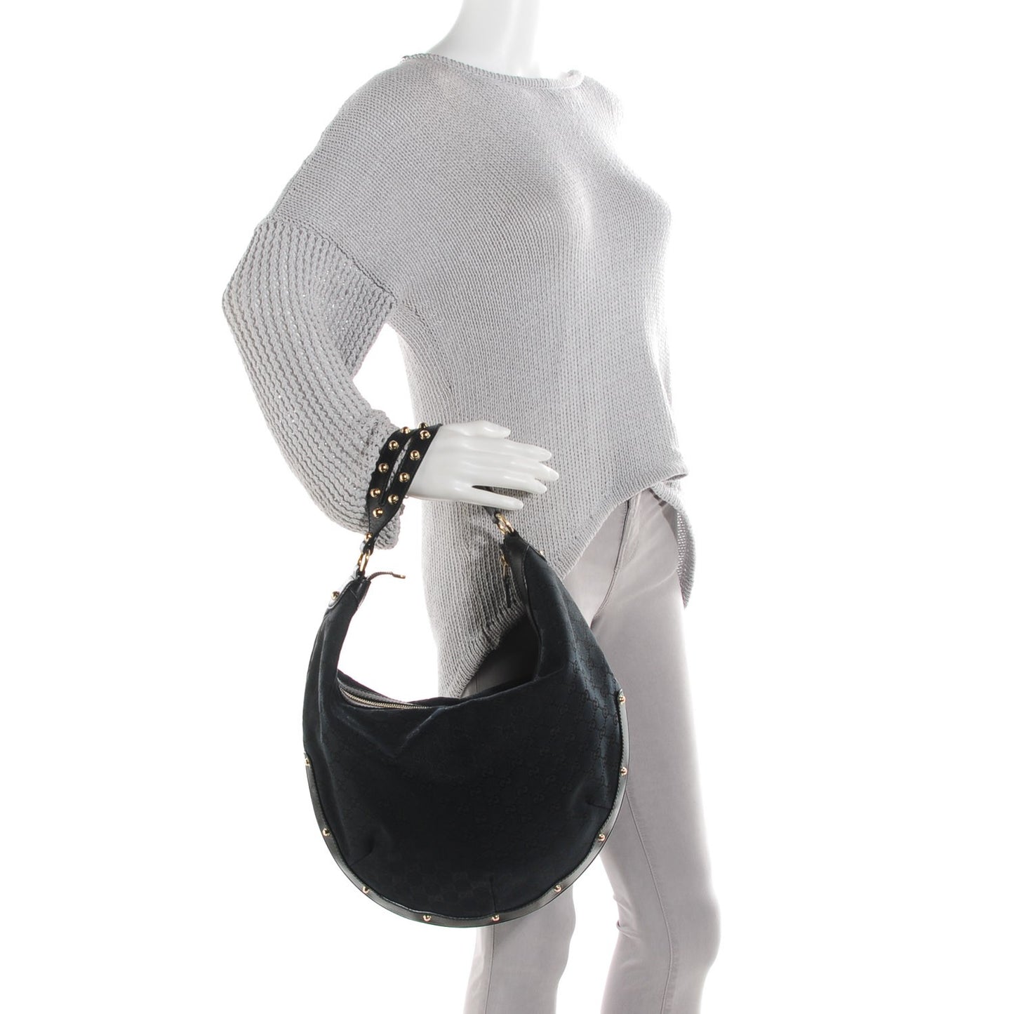 Monogram Biba Hobo Black