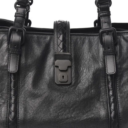 Bottega Veneta Grained Lambskin Medium Roma Tote Black 10 of 10