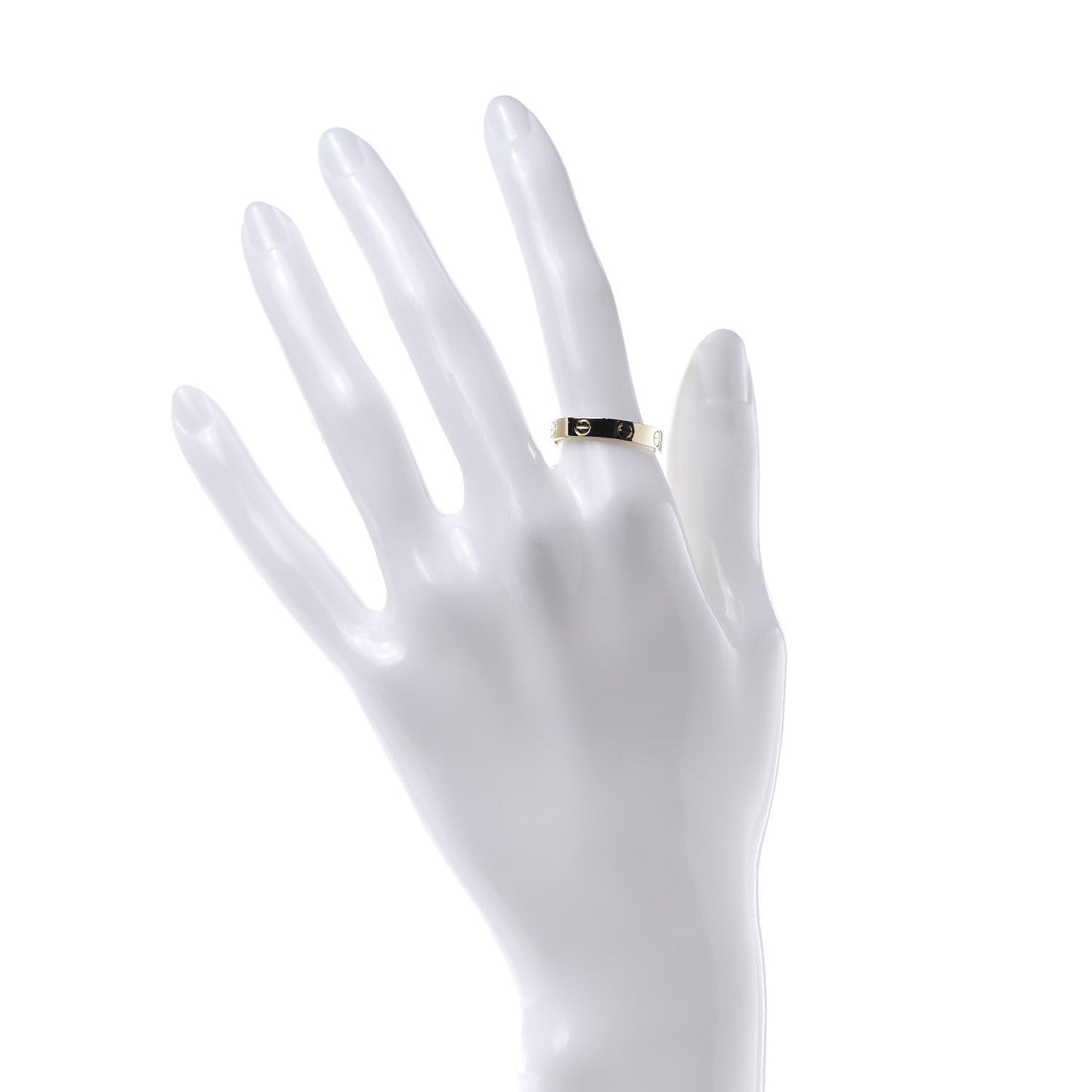 18K Yellow Gold 3.5mm LOVE Wedding Band Ring 55 7.25