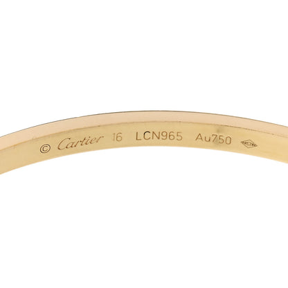 Cartier 18K Yellow Gold Small LOVE Bracelet 16 6 of 9