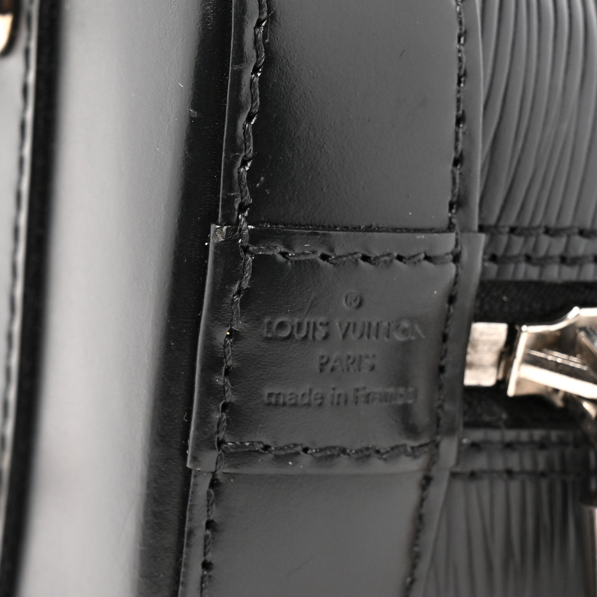 Louis Vuitton Epi Alma BB Black 6 of 9