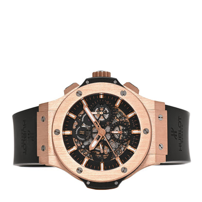 Hublot 18K Rose Gold Rubber 44mm Big Bang AeroBang Automatic Watch Black 311.PX.1180.GR 2 of 4