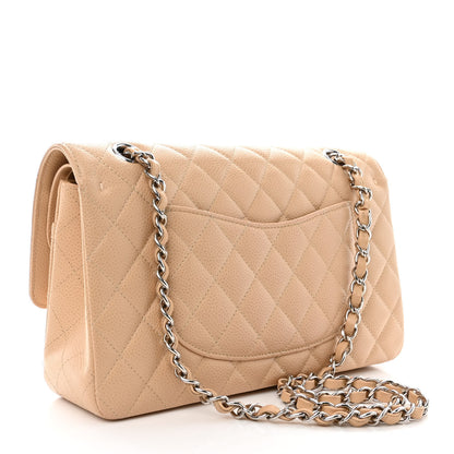 Chanel Caviar Quilted Medium Double Flap Beige 3 of 12