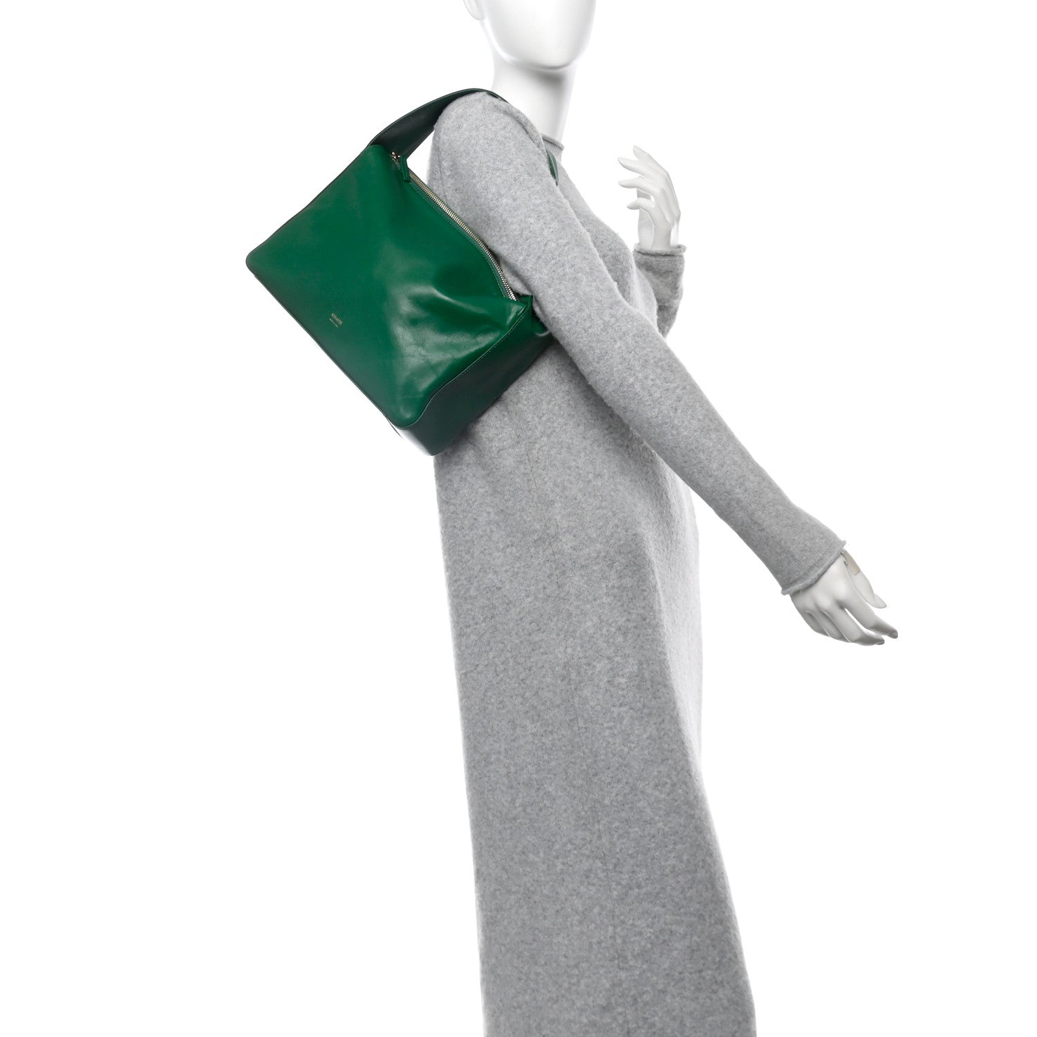 Khaite Calfskin Elena Forest Green 2 of 9