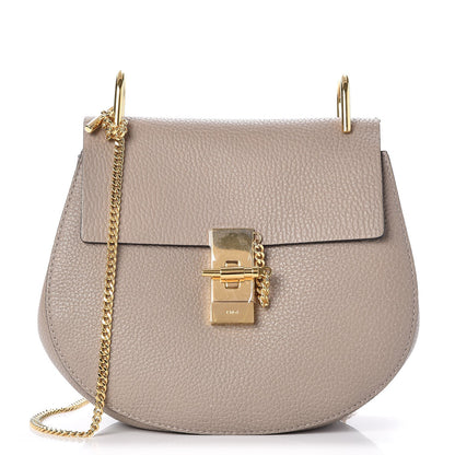 Chloe Grained Lambskin Drew Shoulder Bag Motty Grey 1 of 8