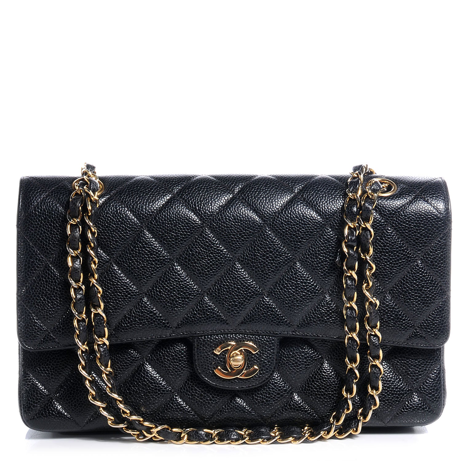 Chanel Caviar Quilted Medium Double Flap Black 1 of 9